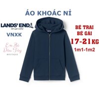 Áo khoác cho bé 16-21kg 4-6 tuổi VNXK. Áo khoác trẻ em. Áo khoác bé trai bé gái mẫu giáo, lớp 1 màu xanh đen navy trơn