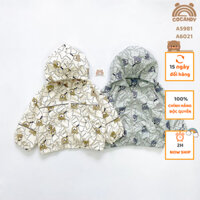 Áo khoác cho bé -Áo khoác BE, XANH họa tiết gấu NÂU, XANH cho bé của COCANDY mã A5981,A6021