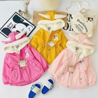 Áo Khoác Cho Bé Gái In Hình Thỏ Có Mũ Cá Tính