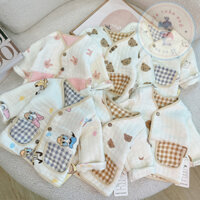 Áo khoác cho bé trai bé gái mặc 2 mặt- Áo khoác vải xô trần bông mềm mịn và dày dặn cho bé 5-13kg(M073)