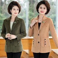 Áo Khoác Cho Mẹ Trung Niên Áo Vest Nữ Xuân Thu Giả Mẫu Mới Trang Phục Nữ Trung Niên Và Cao Tuổi