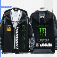 Áo Khoác Chống Gió Dáng Rộng Có Mũ Trùm Đầu Chống Thấm Nước Cho Người Đi Xe Mô Tô YAMAHA