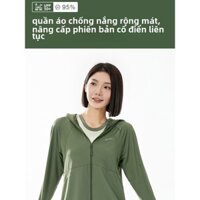 Áo khoác chống nắng bằng lụa lạnh cho phụ nữ, áo khoác chống UV thời trang mùa hè với viền keo đen