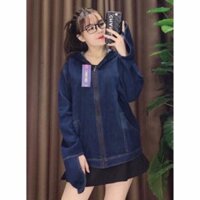 Áo khoác chống nắng bò nam nữ chất vải jean dày dặn chống nắng cực tốt