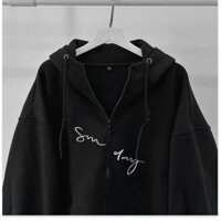 Áo khoác chống nắng chất thun nỉ ngoại CÓ MŨ SIÊU XINH TÔN DÁNG CHO CÁC BẠN NỮ NYNA - M,ĐEN