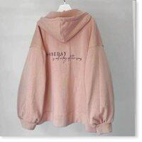 Áo khoác chống nắng chất thun nỉ ngoại CÓ MŨ SIÊU XINH TÔN DÁNG CHO CÁC BẠN NỮ NYNA - S,HỒNG