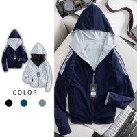 Áo Khoác Chống Nắng Nam 2 Mặt 2 Lớp Thông Hơi Thoáng Mát Chống Tia UV,Áo khoác nam nữ, Áo Gió Thể Thao 2 Lớp Dày Dặn