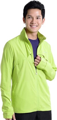 Áo khoác chống nắng nam UV100 AD61026 - Xanh neon 45 - L