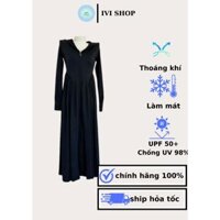 Áo Khoác Chống Nắng Toàn Thân Nữ iVi shop Dáng Xuông From Rộng Có Mũ Và Che Mặt,Áo nắng dáng dài chống tia uv