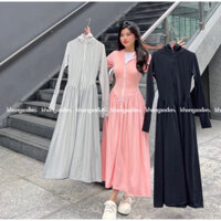 Áo Khoác Chống Nắng Toàn Thân Nữ Có Mũ Và Che Mặt From Rộng Chất Vải Umi Hàn Thoáng Mát Thấm Hút Mồ Hôi Chống Tia UV