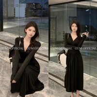 Áo Khoác Chống Nắng Toàn Thân Nữ Dáng Váy thun lạnh chống tia cực tím UPF 50+,Áo chống nắng nữ dáng dài - Samca Fashion