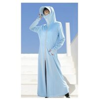 Áo Khoác Chống Nắng Toàn Thân Nữ Dáng Xuông, From Rộng, Có Mũ Và Che Mặt, Áo Chống Tia UV BAảo Vệ Da