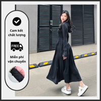 Áo Khoác Chống Nắng Toàn Thân Nữ Có Mũ Và Che Mặt From Rộng Chất Vải Umi Hàn Thoáng Mát Thấm Hút Mồ Hôi Chống Tia UV - H