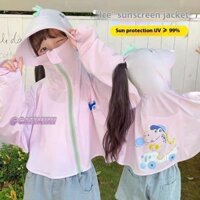 Áo khoác chống nắng trẻ em in hình khủng long dễ thương CATIMNI UPF50 + dành cho các hoạt động ngoài trời