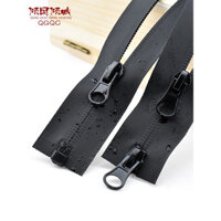 Áo khoác chống nước có khóa kéo số 5, khóa kéo nylon vô hình, túi đảo ngược, khóa kéo dài hai đầu cho quần áo