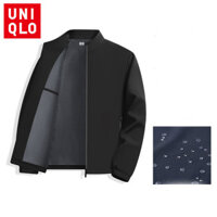 Áo khoác chống nước mùa thu Uniqlo dài tay đứng cổ áo khoác chống gió 2025