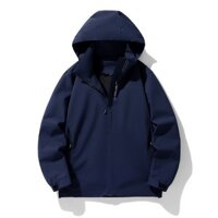 Áo khoác chống thấm nước nam athleisure ngoài trời M-5XL có mũ trùm đầu dài tay áo khoác đi xe đạp