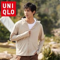 Áo khoác chống tia cực tím nam UNIQLO có vành phủ vinyl mịn bằng lụa băng