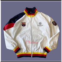 áo khoác club Barca chất dù hai lớp logo thêu