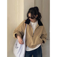 Áo khoác cổ điển màu tương phản thiết kế đặc biệt cho nữ, áo khoác trench coat mùa xuân 2025 H1bc 510013