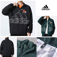 Áo khoác cổ đứng Adidas Unisex Áo khoác thời trang thông thường Áo khoác thể thao chống gió