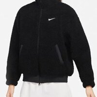 Áo khoác cổ đứng Nike nữ ngắn ấm áp Chambray dáng rộng thường ngày DR56229