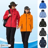Áo khoác có mũ trùm đầu Mizuno Áo khoác gió Mizuno Áo khoác thể thao mạnh mẽ Chống gió chống nước Chống lạnh Chống mài mòn Áo khoác đi bộ đường dài E1 699M1