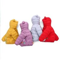 Áo khoác có mũ trùm đầu mùa thu đông cho trẻ sơ sinh Áo khoác Cotton nhỏ ấm áp