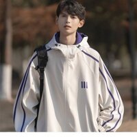 Áo khoác có mũ trùm đầu nam áo khoác thông thường chống gió