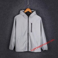 Áo khoác có mũ trùm đầu NORMAN6G, Cảnh báo ban đêm với áo khoác phản quang bỏ túi ngực, Áo mưa có mũ trùm đầu Hip Hop Xuân / Thu Áo gió phản quang đường phố cao cấp Du lịch