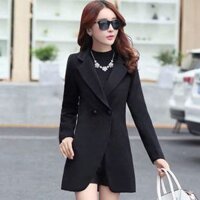 💕ÁO KHOÁC CỔ VEST 2 NÚT FROM DÀI💕