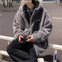 Áo khoác Cotton dày dành cho nam GF Phiên bản Hàn Quốc Áo khoác lông cừu dáng rộng thông thường hợp thời trang