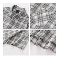 Áo khoác cotton kẻ sọc mỏng mùa hè Pinxin, áo ngắn tay chống nắng, áo sơ mi nam phong cách Hồng Kông, áo rộng thoải mái