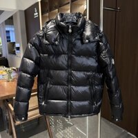 Áo khoác Cotton mùa đông cho nam nữ Cổ điển Đỏ trắng sọc xanh dáng rộng Áo khoác dày
