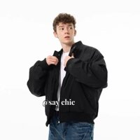 Áo khoác cotton nam ESEA American high street dáng rộng thiết kế giản dị giải cấu trúc áo khoác bóng chày rung cảm