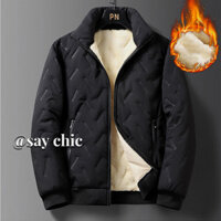Áo khoác cotton nam SAY CHIC nhung mới dày đơn giản đa năng đơn giản áo khoác ấm áp thông thường