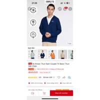 áo khoác couple tx nam size M mới hoàn toàn
