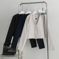 Áo khoác croptop nữ chất vải kaki ROYI 10537 - Jemcloset