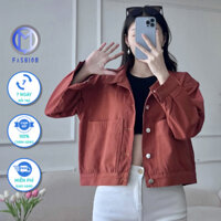 Áo khoác croptop nữ kaki lửng ngắn cao cấp M Fashion phong cách hàn quốc - Hàng mới về