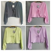 Áo khoác croptop vạt bầu tay bo, áo Bigsize Hằng Sumi-Hsumi