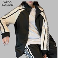 Áo khoác CUCCI chất vải dù mero dày dặn, thiết kế sành điệu cá tính - GUCCI ĐEN - M