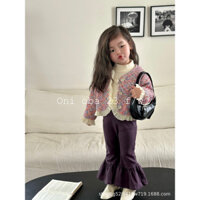 Áo khoác dạ 2 lớp cho bé gái phong cách Hàn quốc Zalackids cho bé từ 10-23kg