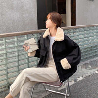 Áo khoác dạ 2 lớp túi hộp big size 90kg "cực đẹp"