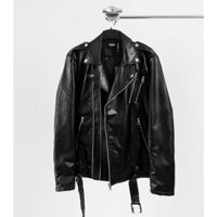 Áo khoác da BIker ( ảnh thật )