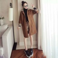 Áo khoác dạ cổ lông QC ( có kèm ảnh chụp thật)