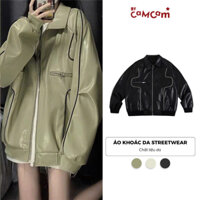 Áo Khoác Da Cool Ngầu 3 Màu, Áo Khoác Da Hiphop Đuờng phố 𝘽𝙮.𝘾𝙖𝙢𝙘𝙖𝙢