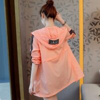 Áo khoác da dài tay kiểu Hàn Quốc cho phụ nữ, áo khoác mỏng mới cho bãi biển