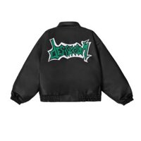 Áo khoác da đen Des G tay dài unisex local brand Destruction