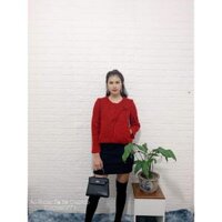 Áo khoác dạ đỏ, hồng croptop, áo khoác dạ nữ diện tết có màu hồng, đỏ, có bigsize big size thanh lý A11063