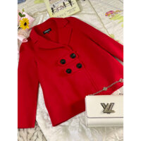 Áo khoác dạ ép lông cừu cao cấp 2hand, dáng lỡ